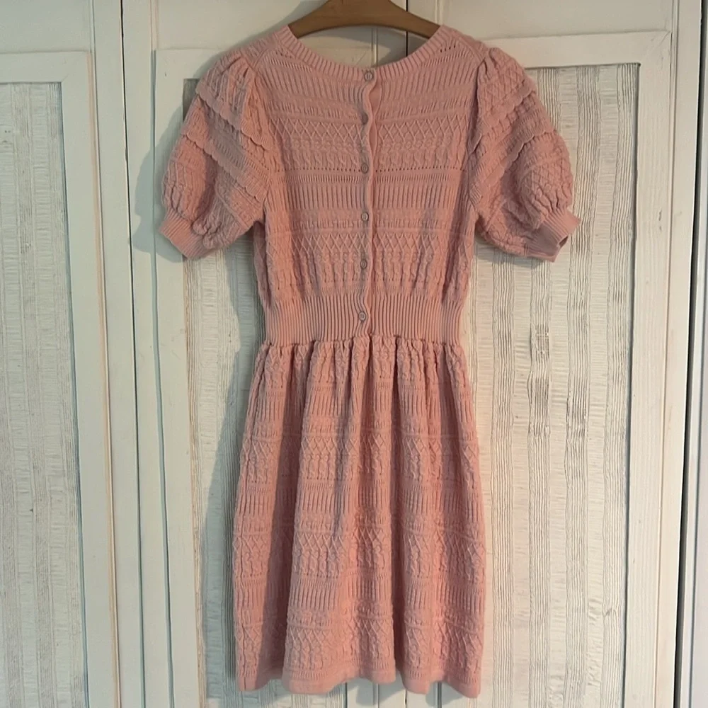 Janie and Jack peachskin the heights sweater dress size 14
