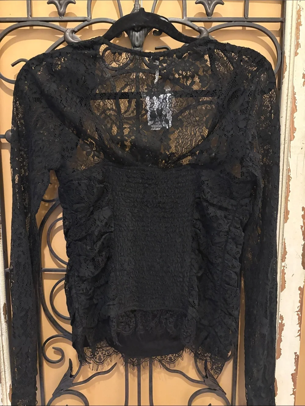 Free People sheer lace