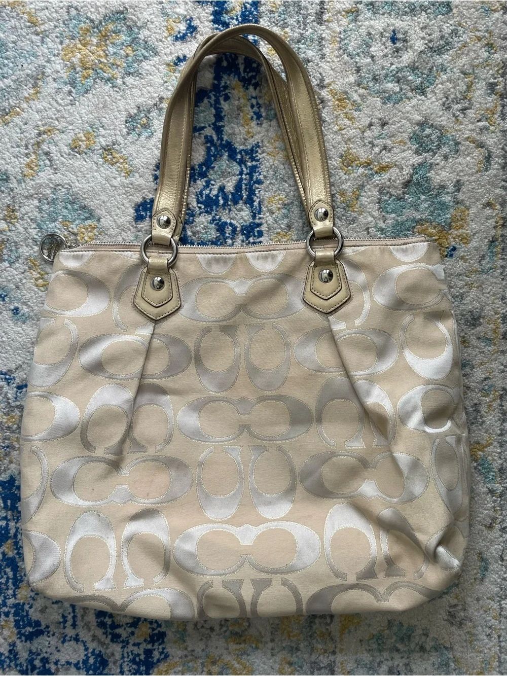 Coach poppy tote