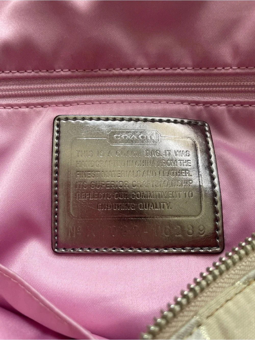 Coach poppy tote