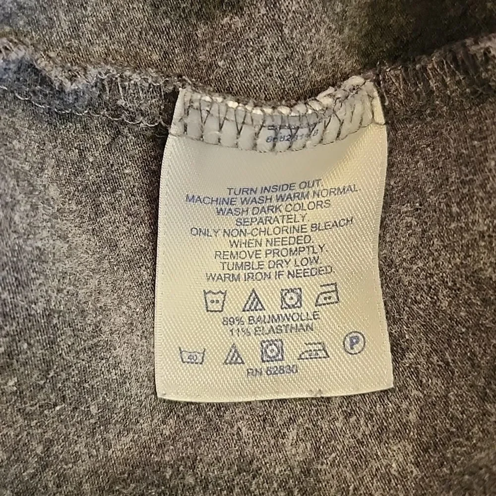 Land's End Women's Athletic Gray Capris, Size Medium (10-12) Tall, Elastic Waist