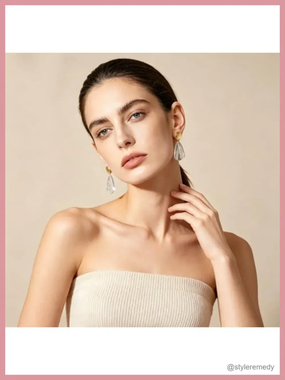 Gold Plated Geometric Chunky Dangle Drop Statement Earrings