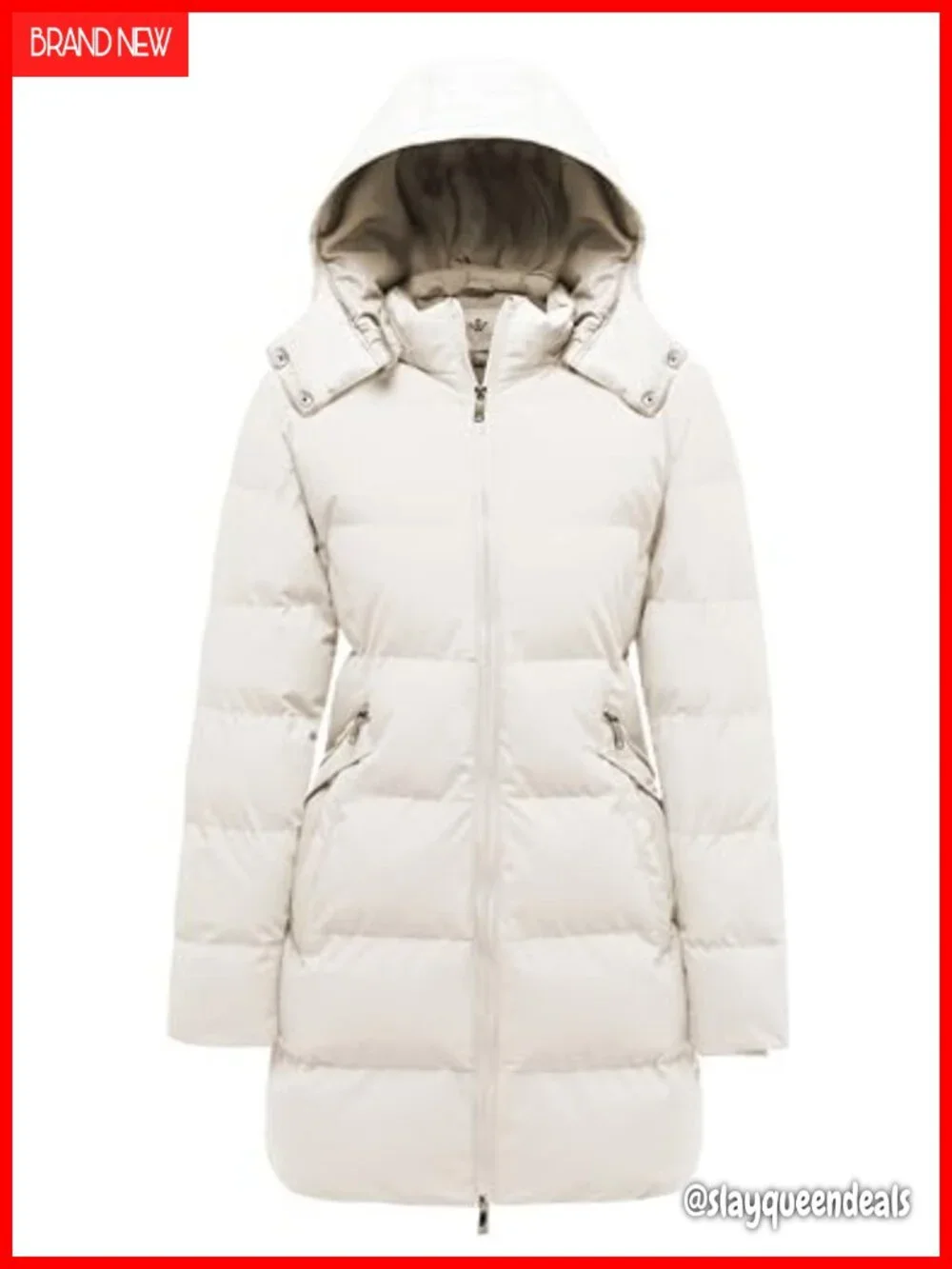 Warm Thickened Parka Coat Winter Puffer Jacket with Hood