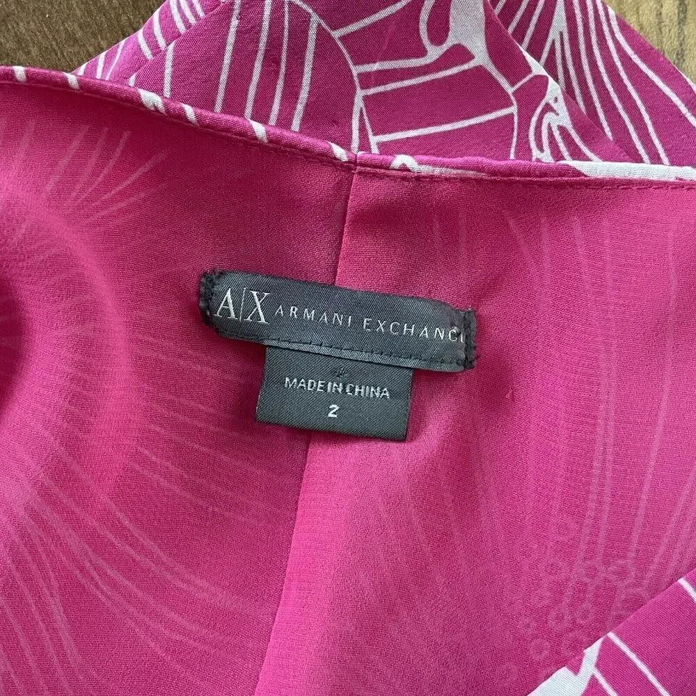 Armani Exchange pink see
