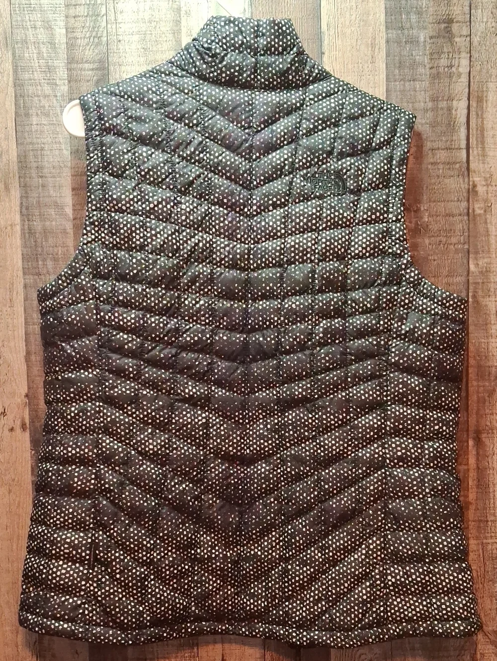 The North Face Women's Black Dot Quilted Vest Size L Large