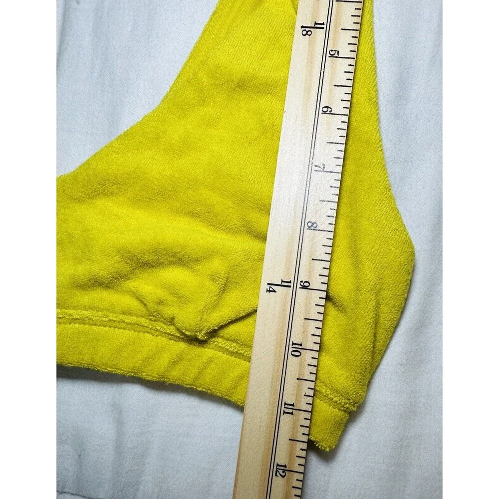 OFFLINE By AERIE‎ Yellow Terry Recharge Least Support Bralette SZ SMALL NWT