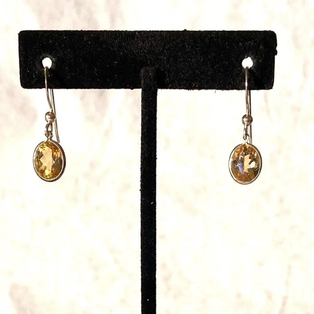 🍭6/$30 simulated citrine Dangle Earrings