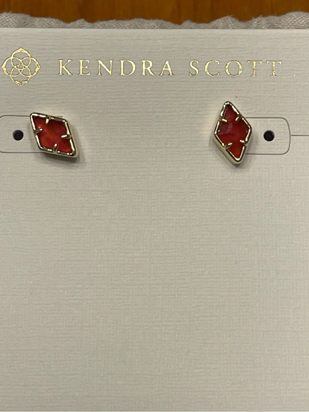 Kendra Scott Pink Kite-Shaped Stud Earrings