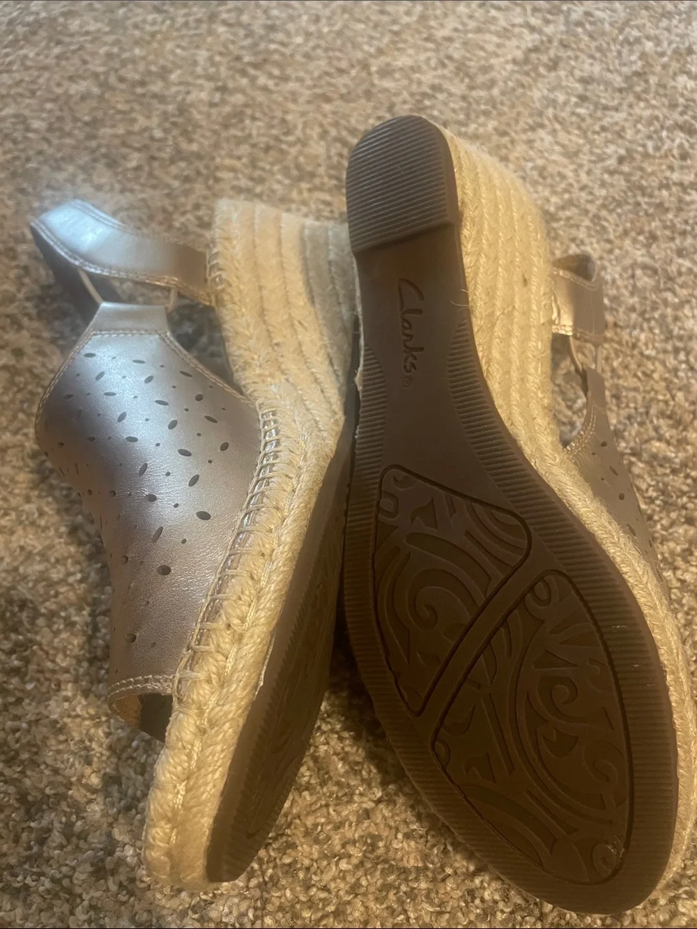 Clarks stylish metallic
