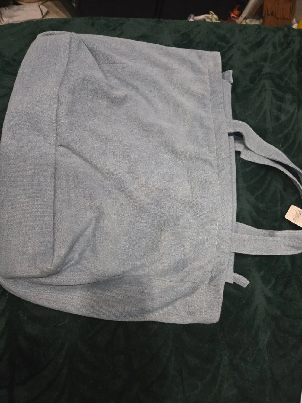 Free people x denim and bone denim patchwork tote bag NWT 2 available