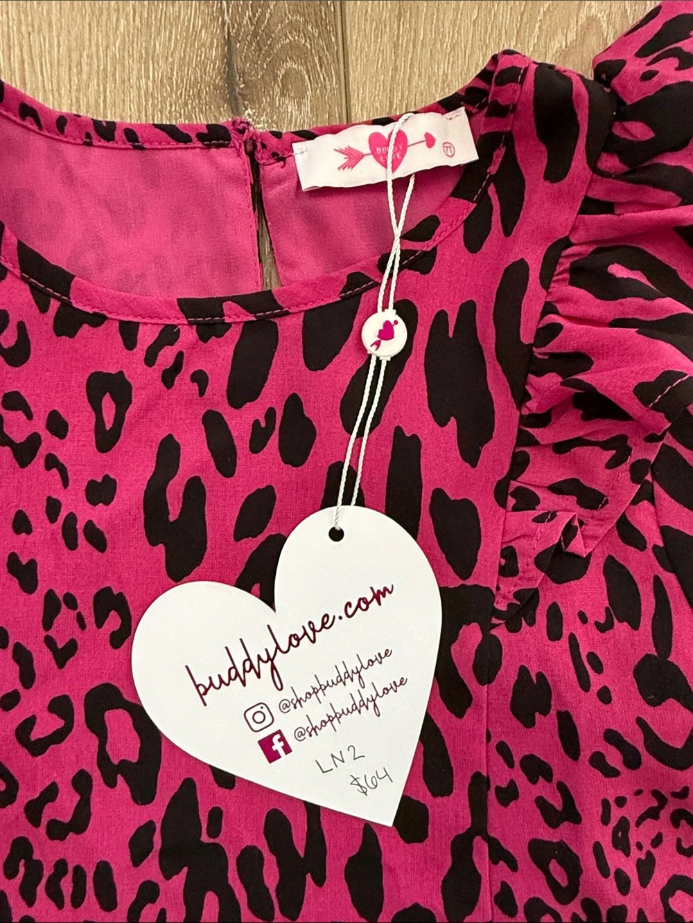 Buddy Love vibrant leopard