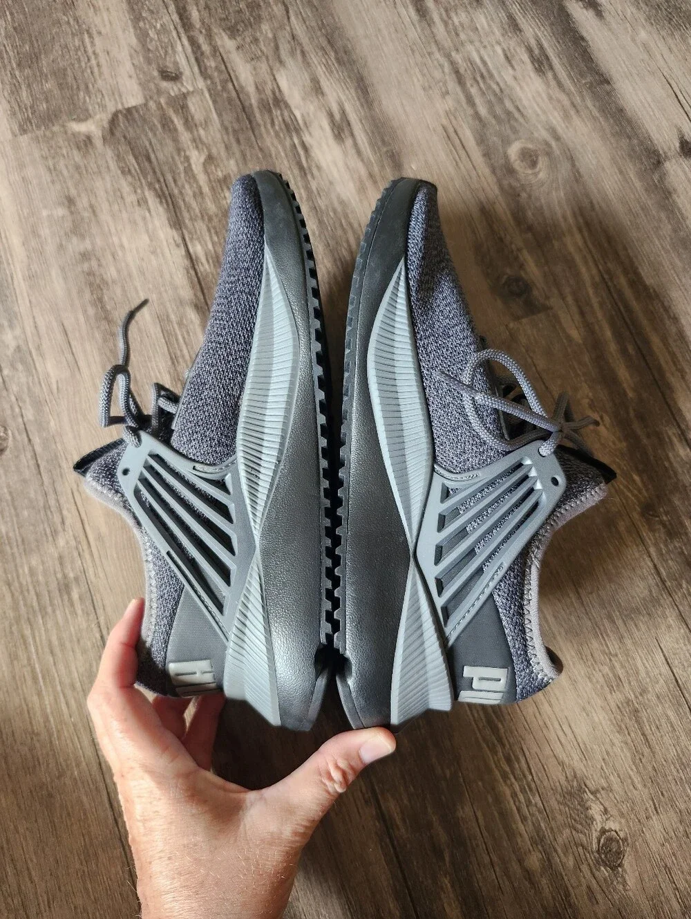 NWOT Puma Boys Pacer Future Knit Gray Running Shoes