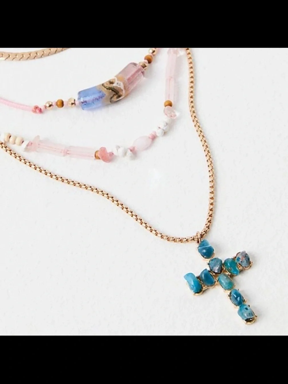NWOT Free People Academia Layered Necklace