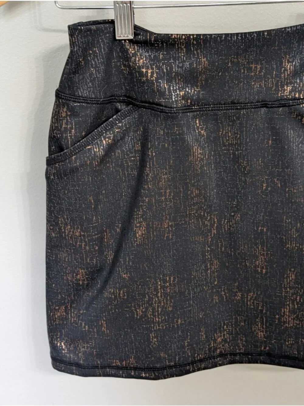 Lilly Pulitzer Luxletic Sabbia Skort Skirt XS UPF 50+ Onyx Time To Tiki Foil 16”