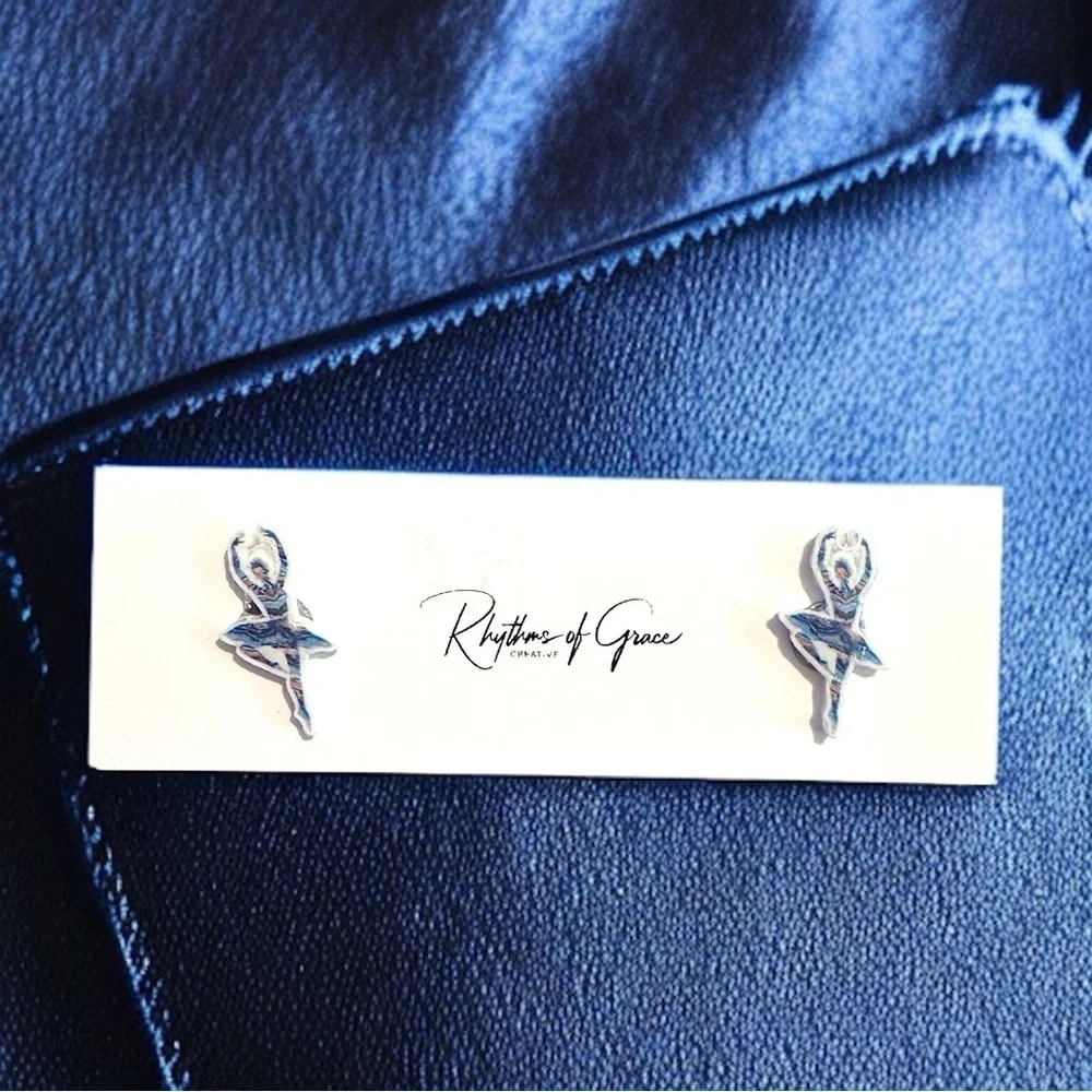 Sparkle Like a Superstar: Dancer Stud Earrings for Every Twirl and Tumble!💃NWT