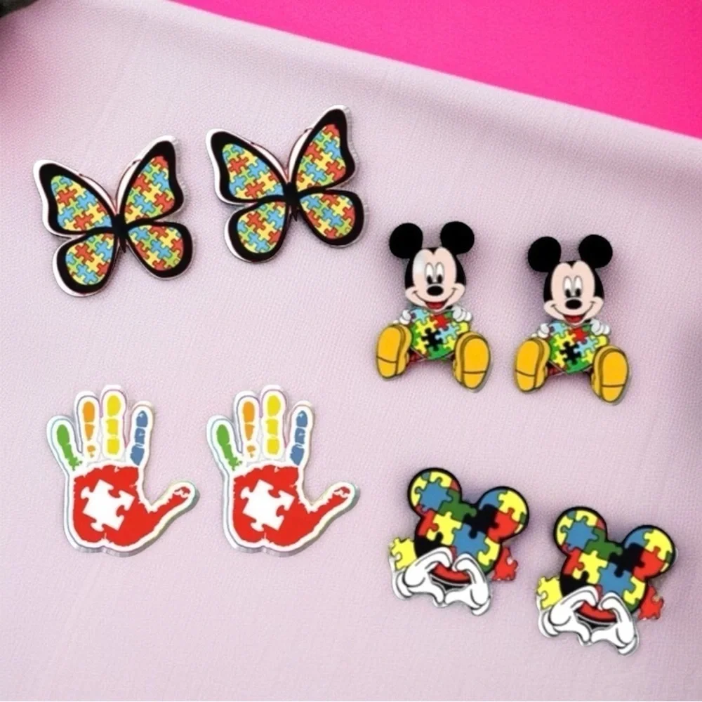 Stand Out for a Cause: Charming Autism Awareness Studs! 🧩✨NWT Stud Earrings
