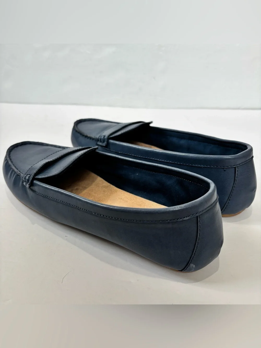 Old Navy Classic Blue Slip-On Lightweight Comfy Driving Flat Penny Loafer Size 9