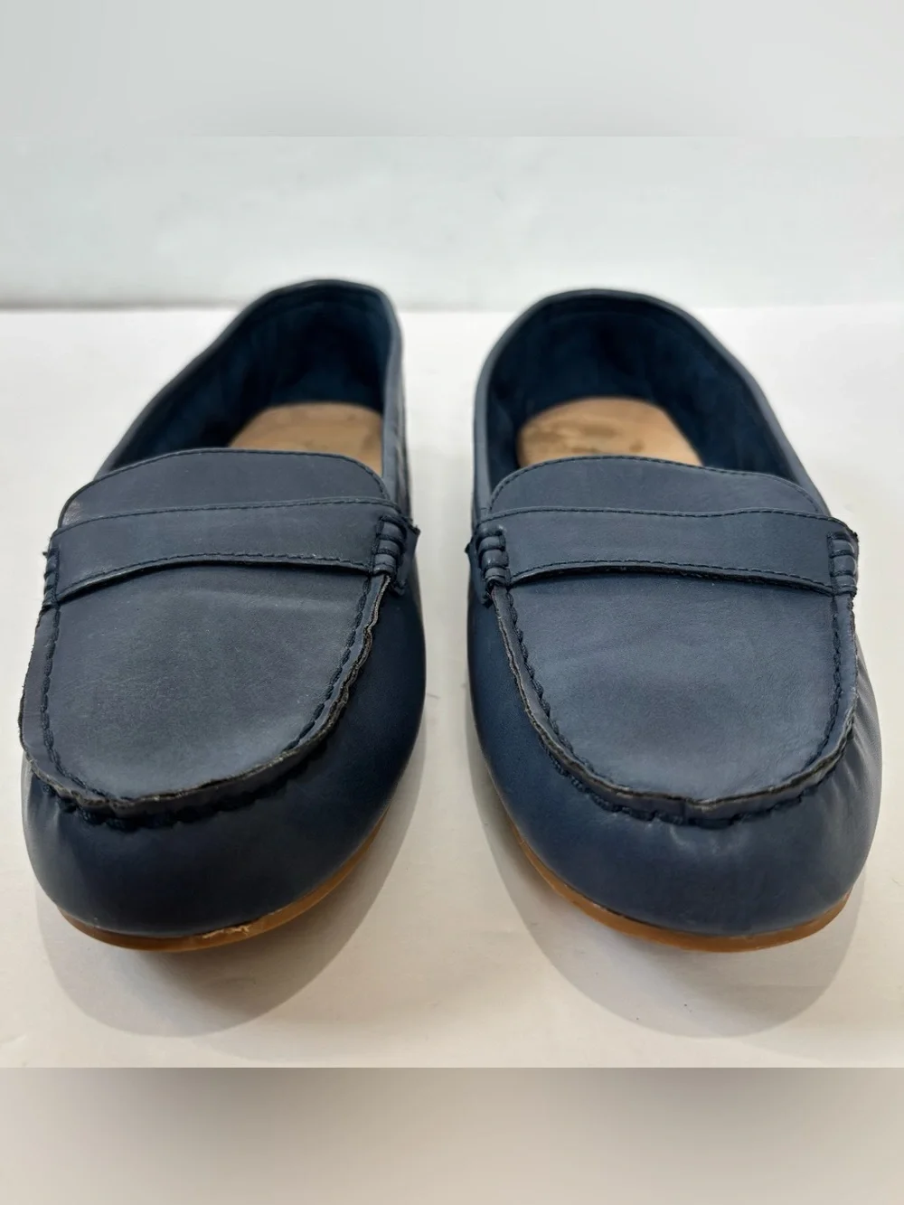Old Navy Classic Blue Slip-On Lightweight Comfy Driving Flat Penny Loafer Size 9