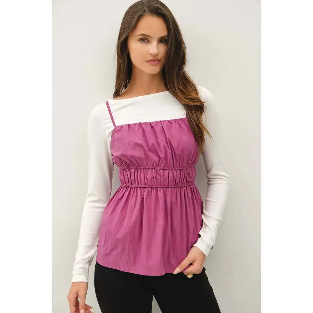 BE COOL ruched cami
