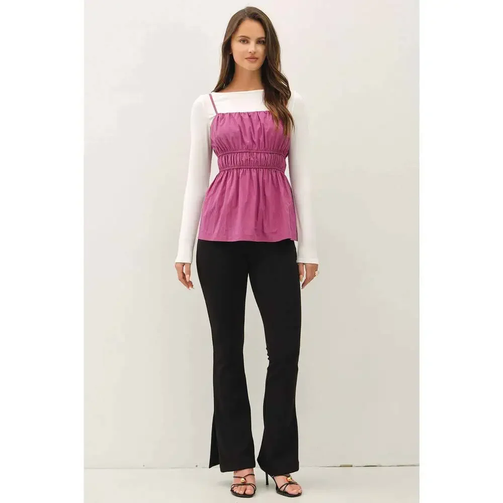 BE COOL ruched cami