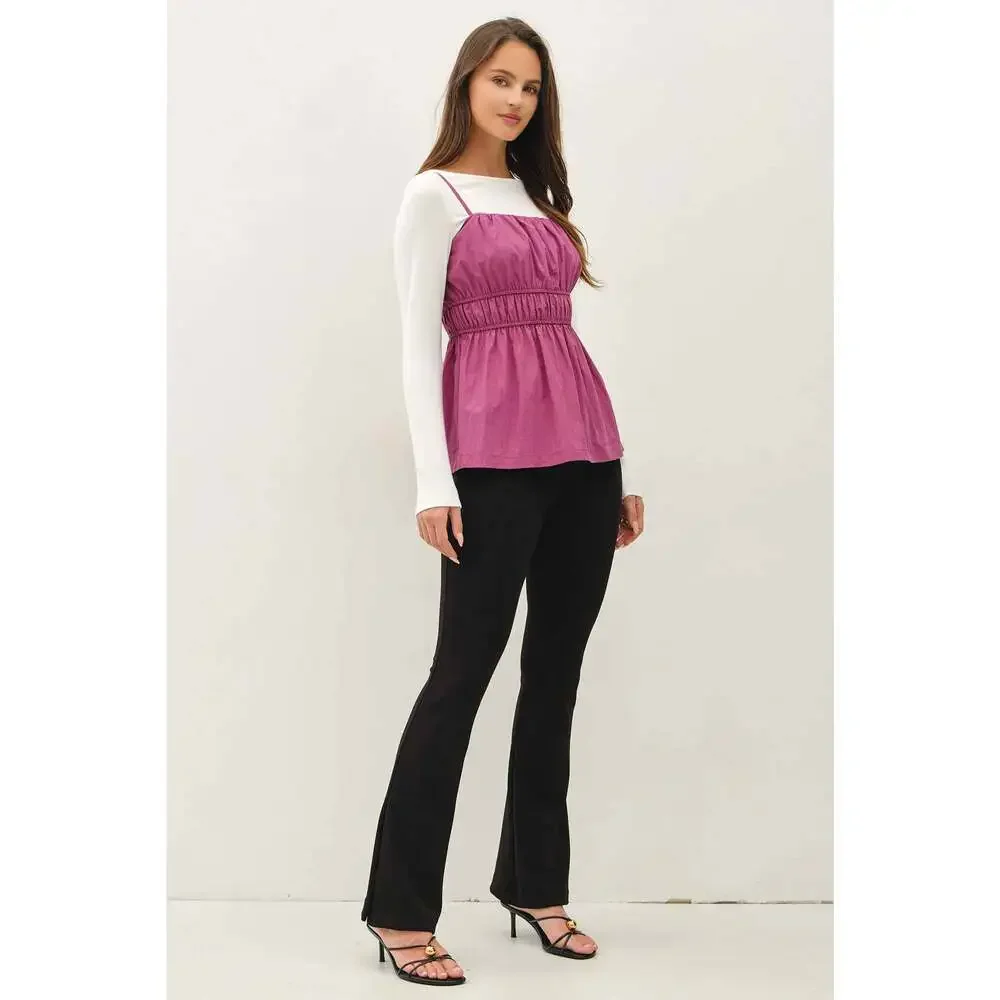 BE COOL ruched cami