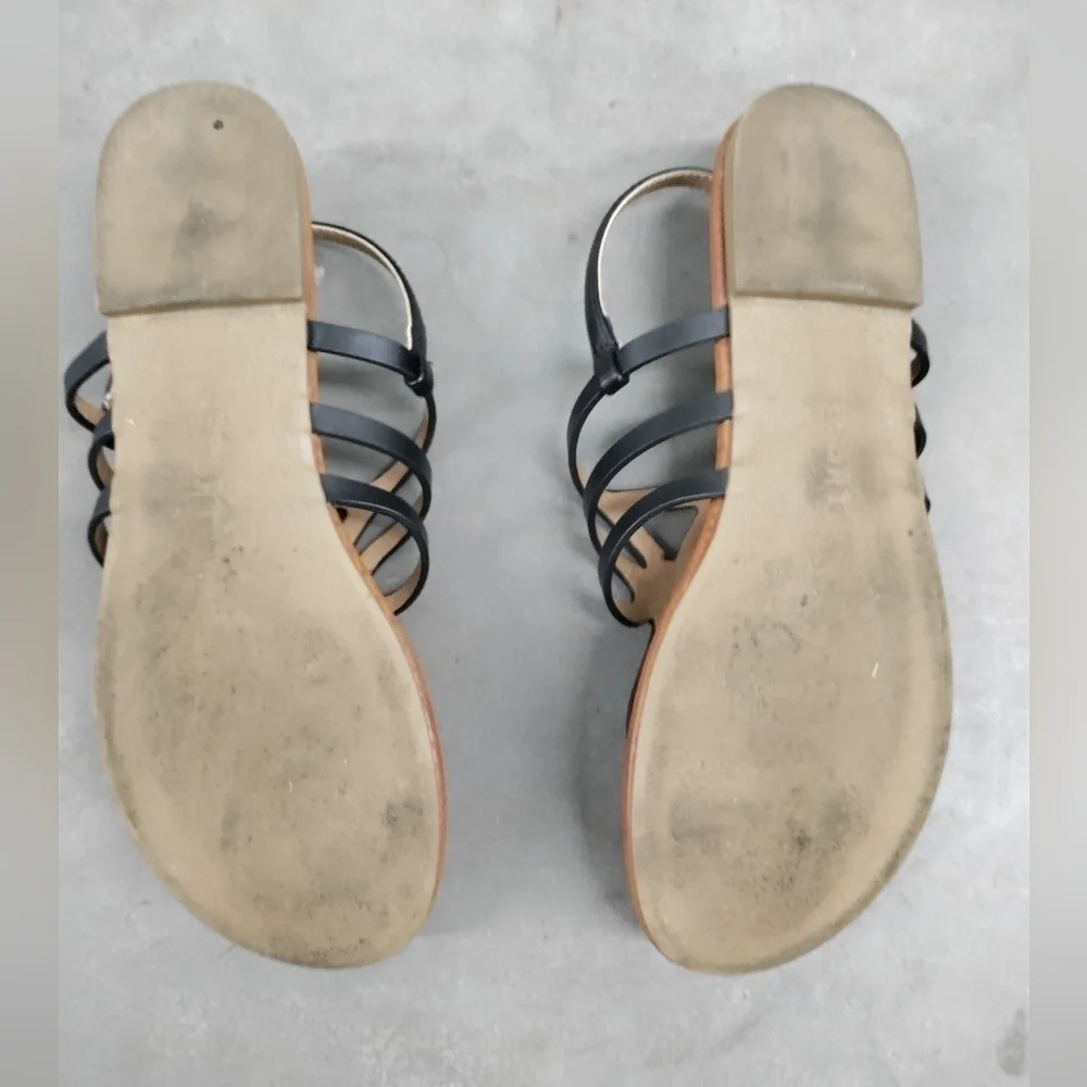 Report black sandals