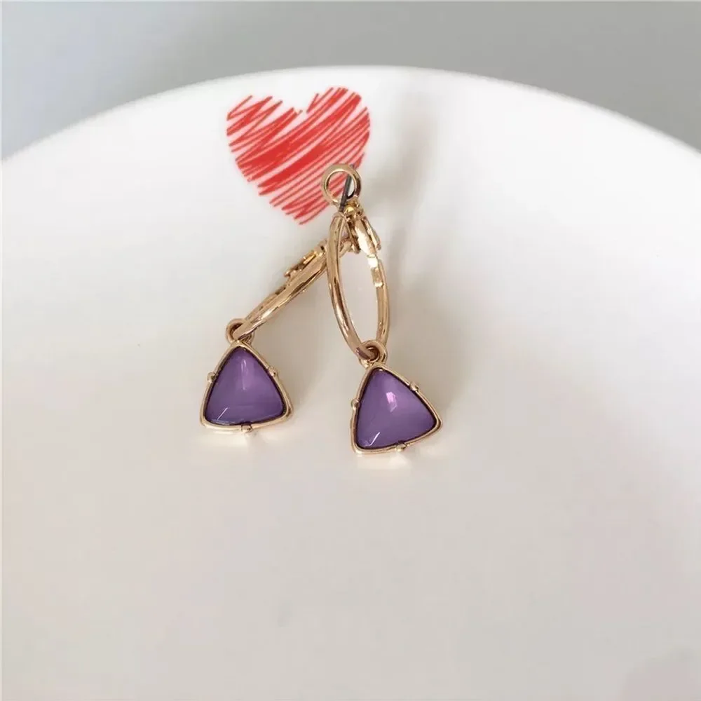 💎240💎 Gorgeous orchid jewelry semi precious stone and beautiful gold‎ plating
