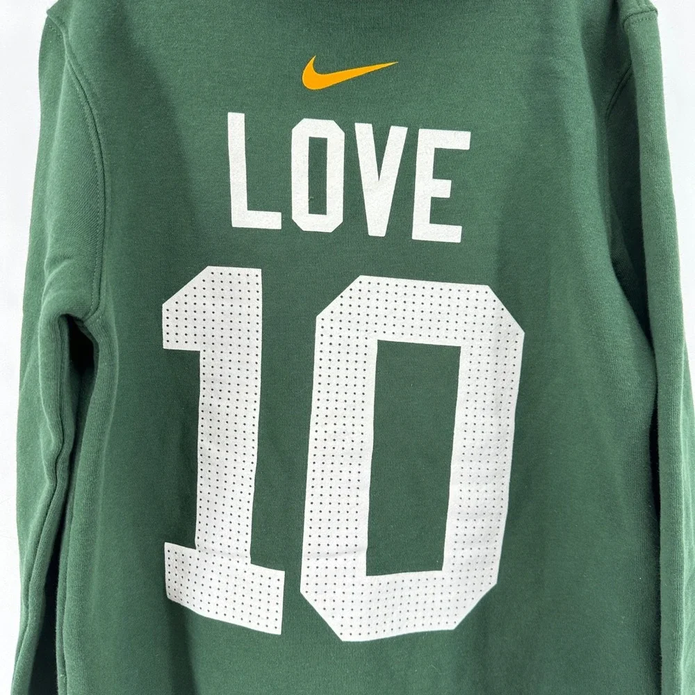 Nike Green Bay Packers Jordan Love 10 Kids Hoodie Green M 10/12 FA180409FGL2VIE