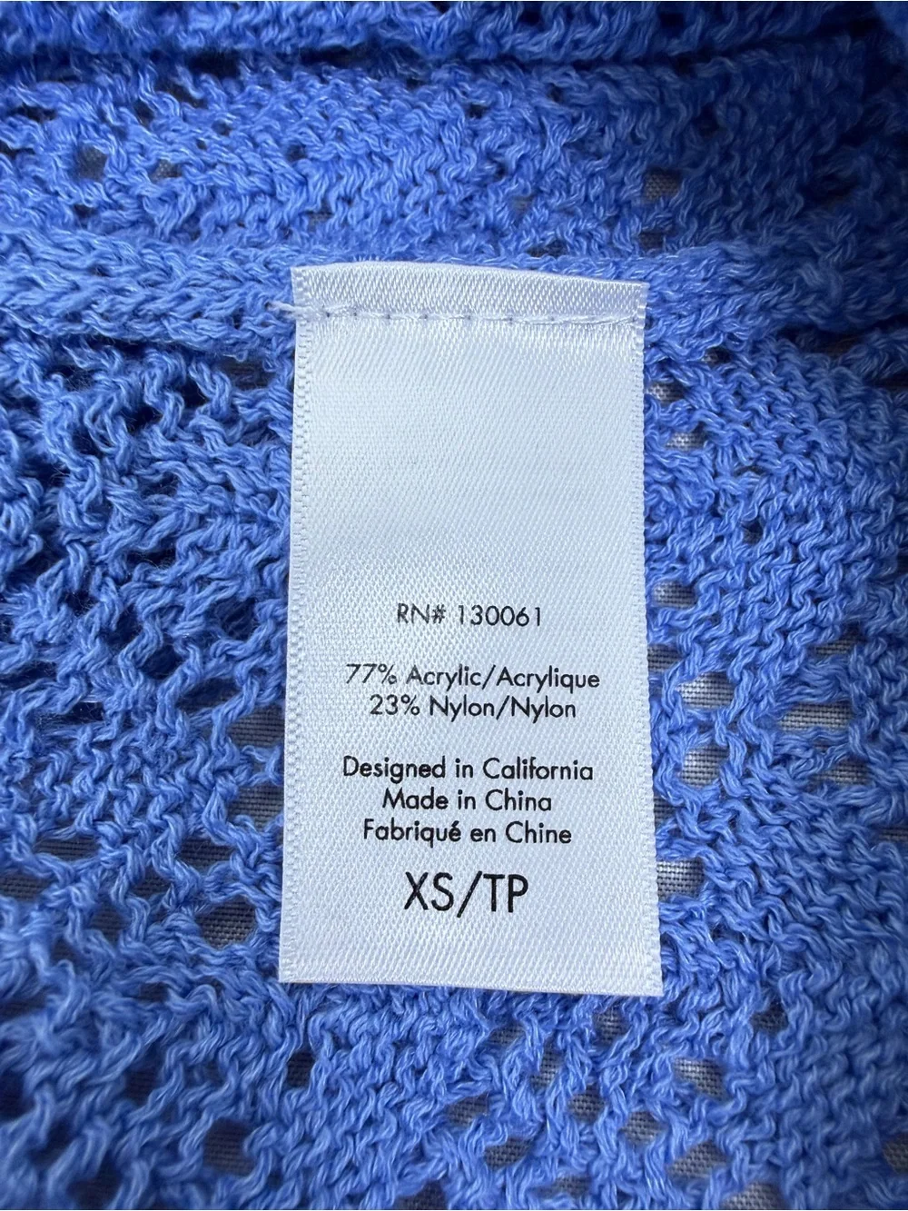 L*SPACE Sweet Talk Knit Set Blue NWT Top S Skirt XS