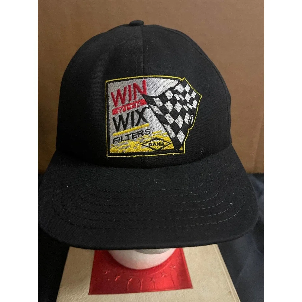 Vintage Win with Wix Filters Racing Snapback Adjustable Hat‎ Made in USA