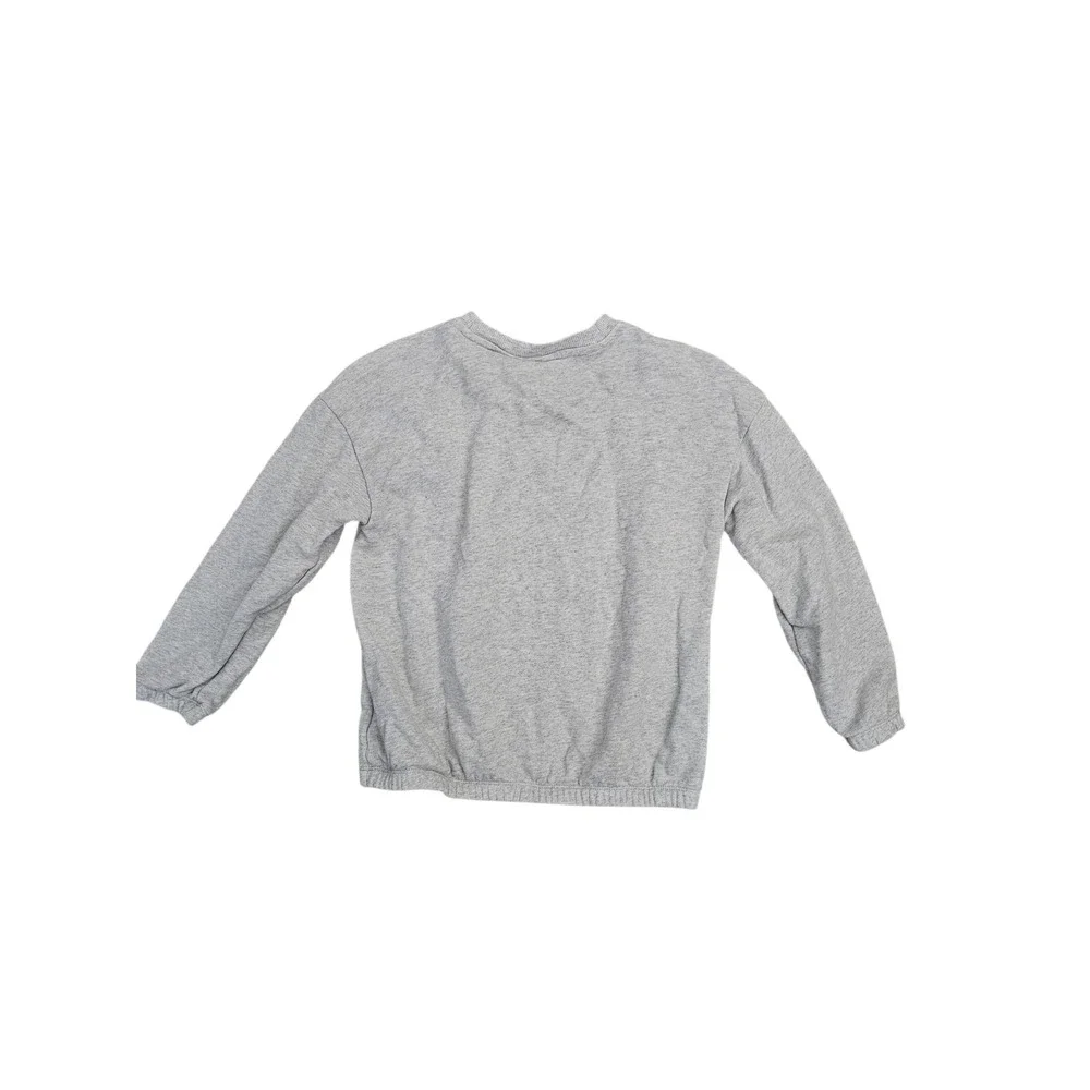 Mini Rodini Kids Grey Siamese Cat Organic Cotton Sweatshirt US 7-9YRS unisex