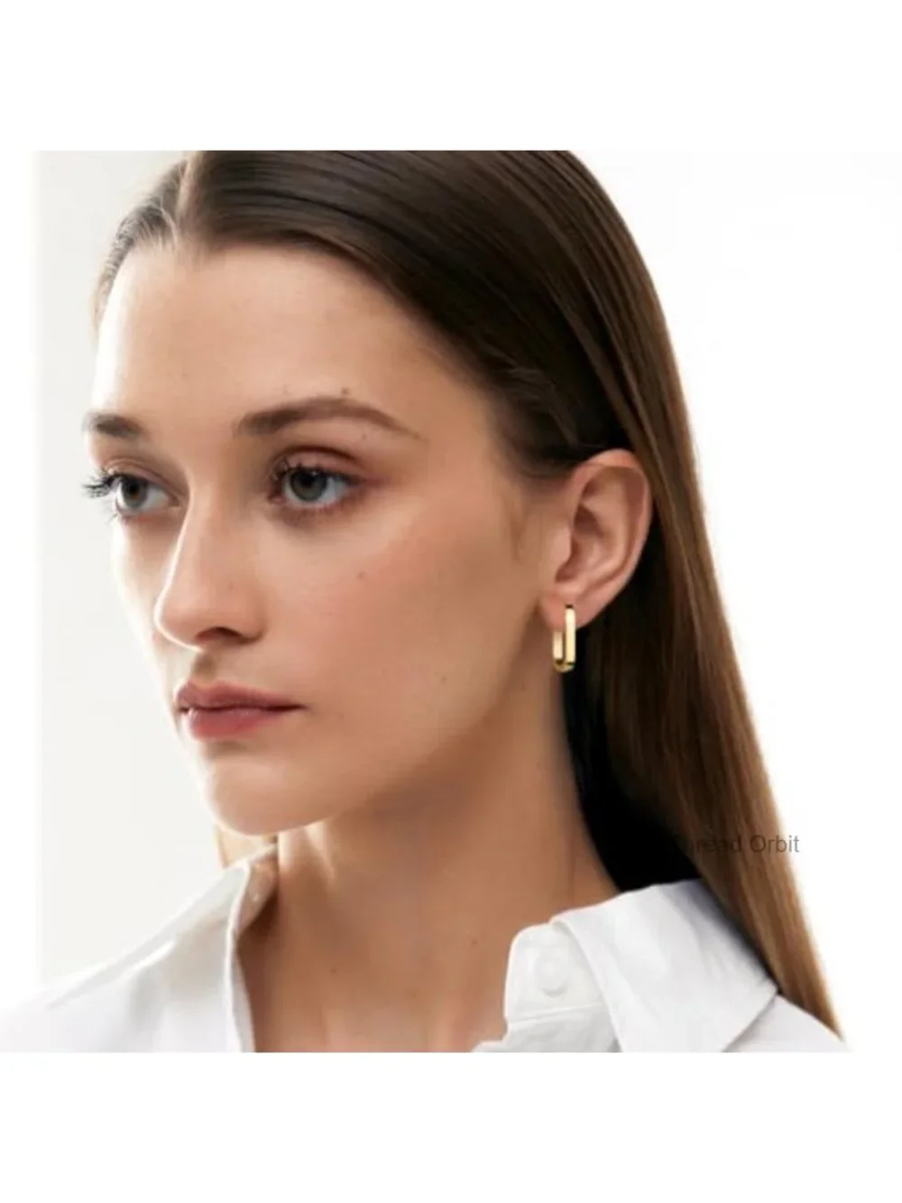 14K Gold Plated Silver Small Square Hoop Earrings Hypoallergenic Geometric