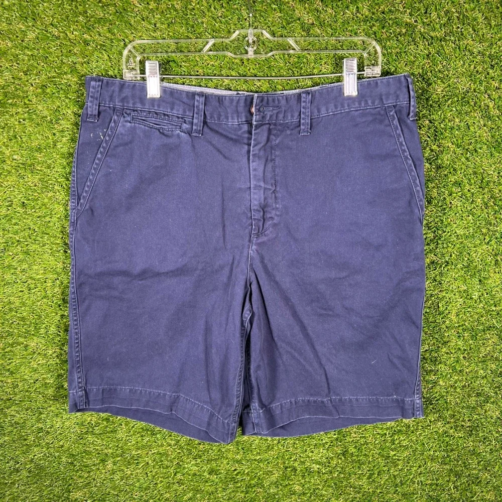 Polo Ralph Lauren Relaxed‎ Fit Navy Blue Chino Shorts Mens Size 34