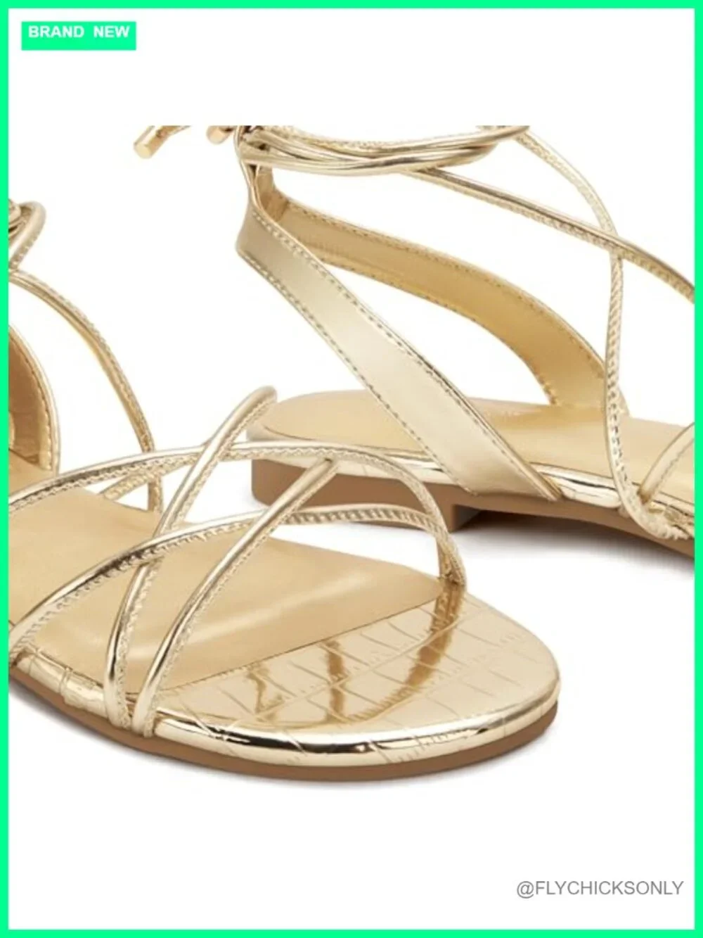 Women's Strappy Lace Up Gladiator Flat Sandals Open Toe