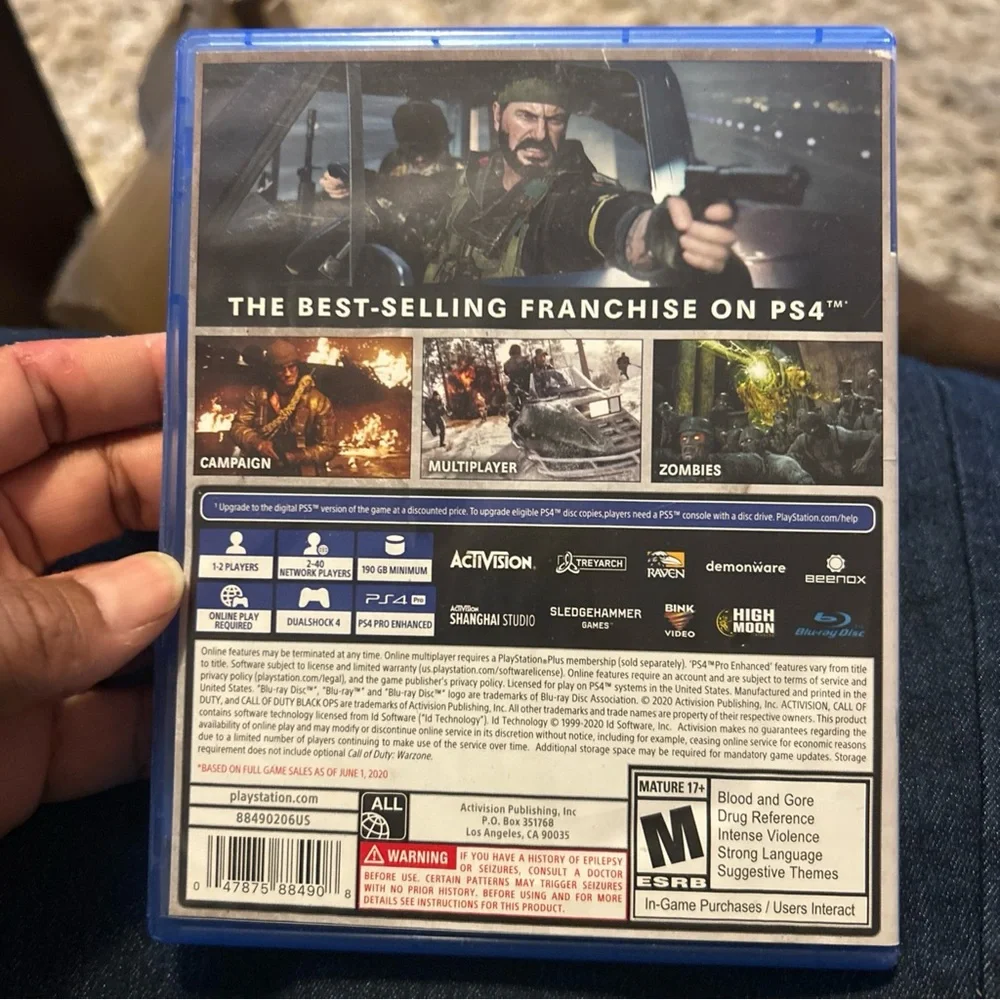Call of Duty: Black Ops Cold War for PS4 - Blue Case
