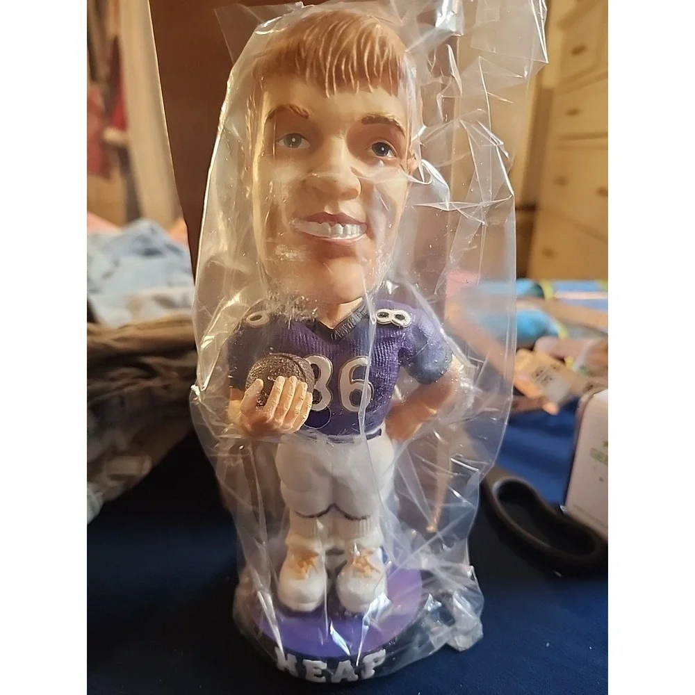 TODD‎ HEAP BOBBLEHEAD #86 BALTIMORE RAVENS CITGO W/ORIGINAL BOX 7