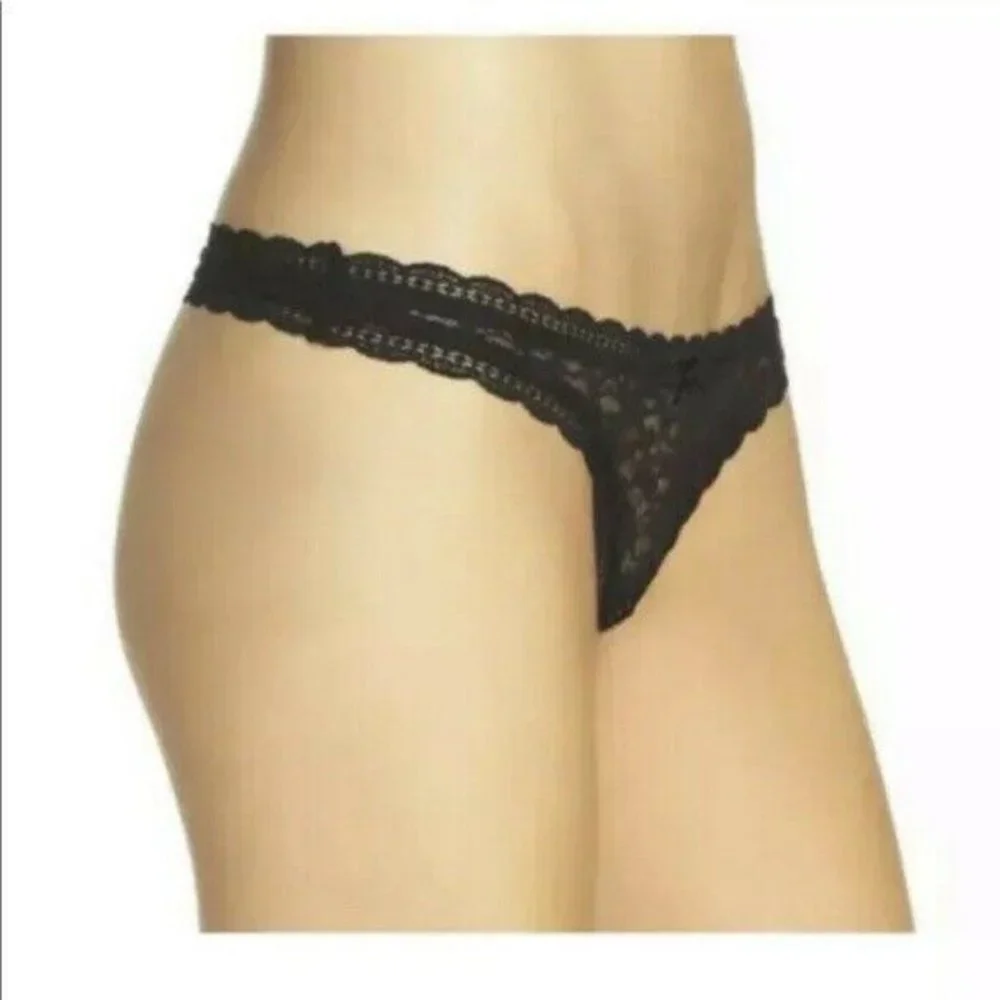 intimately‎ free people nylon black panty size M
