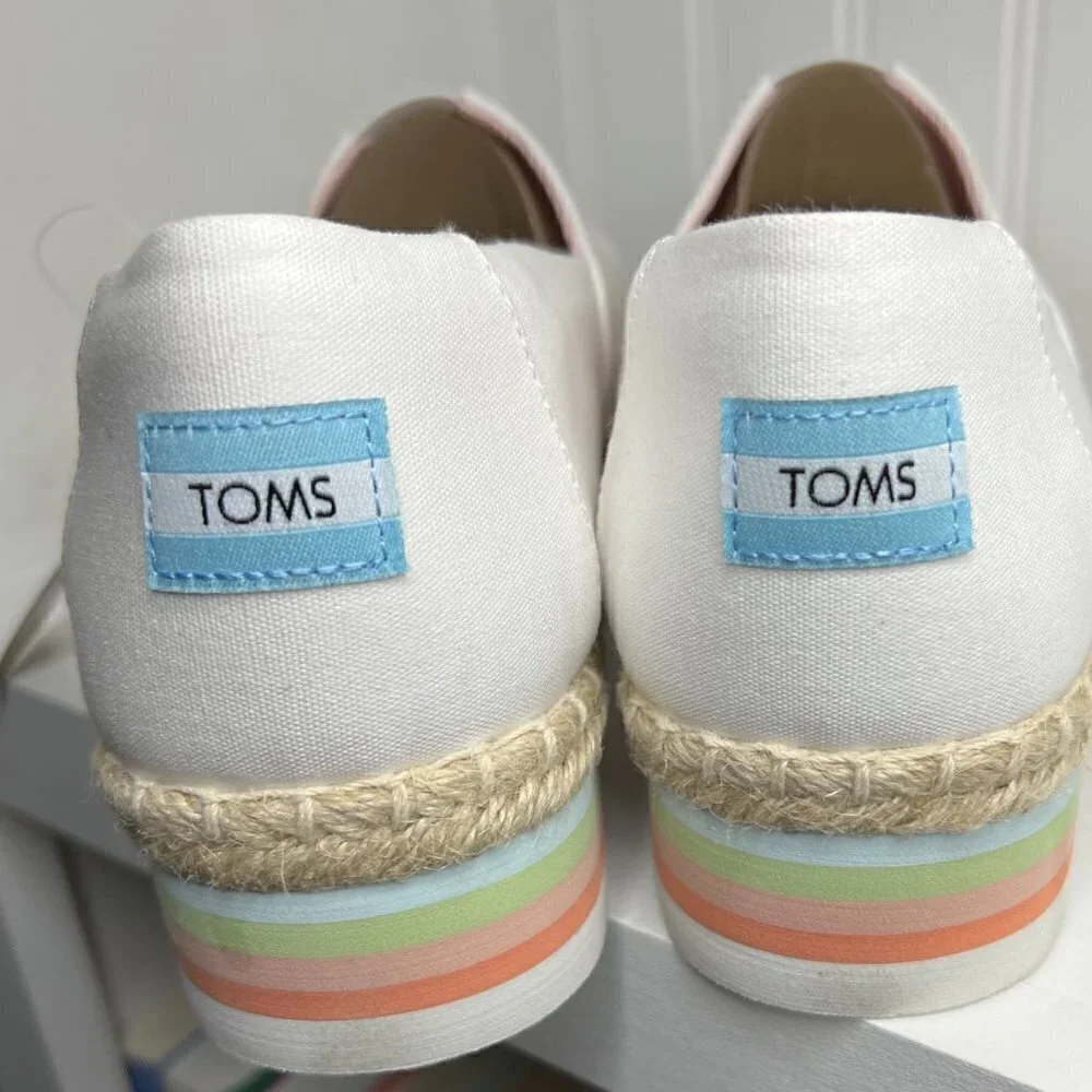 Toms Alpargata Platform Rope High Wms Size 11