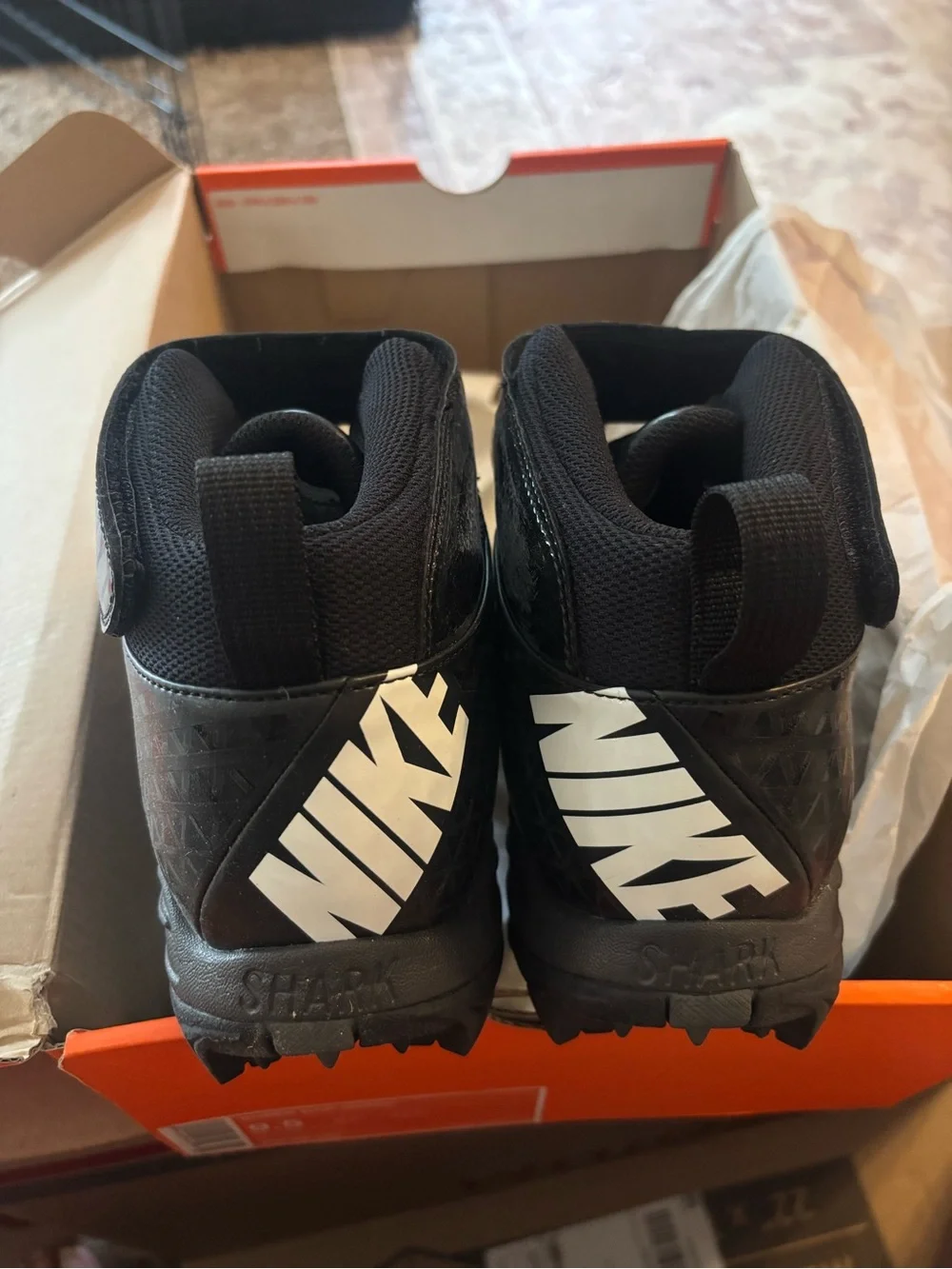 Nike Super Bad Shark Box Label - Orange/White