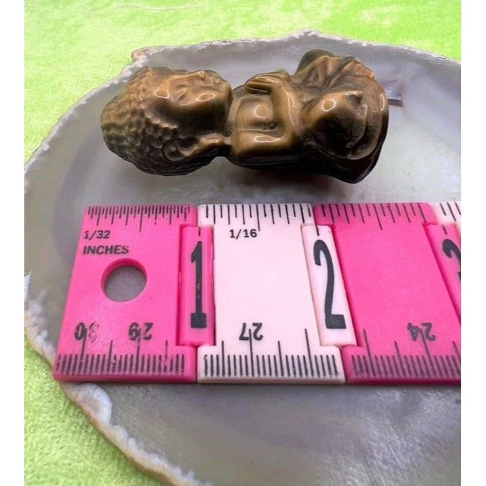 Yellow Tiger Eye Buddha Carving