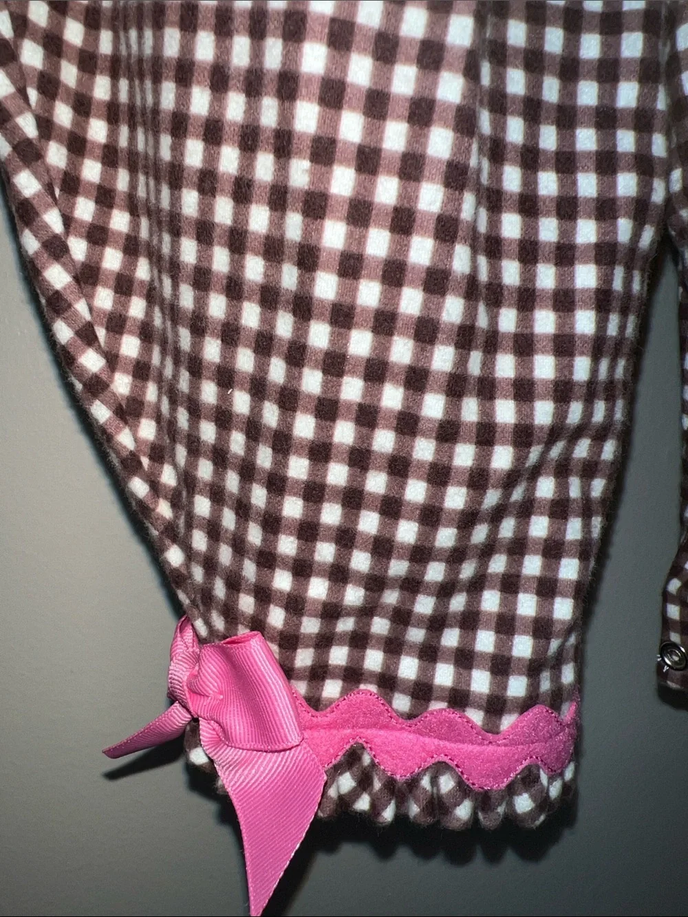 Vintage Peaches n Cream 2 Piece Cherry Romper with White snap Shirt 3-6M
