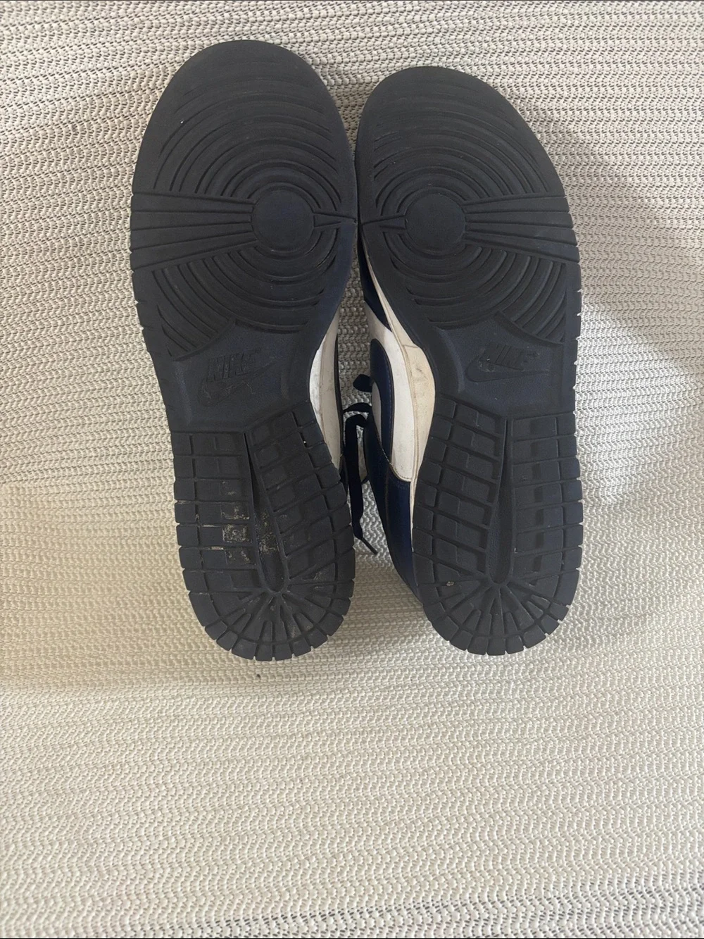 Nike Navy and White Low-Top Sneakers