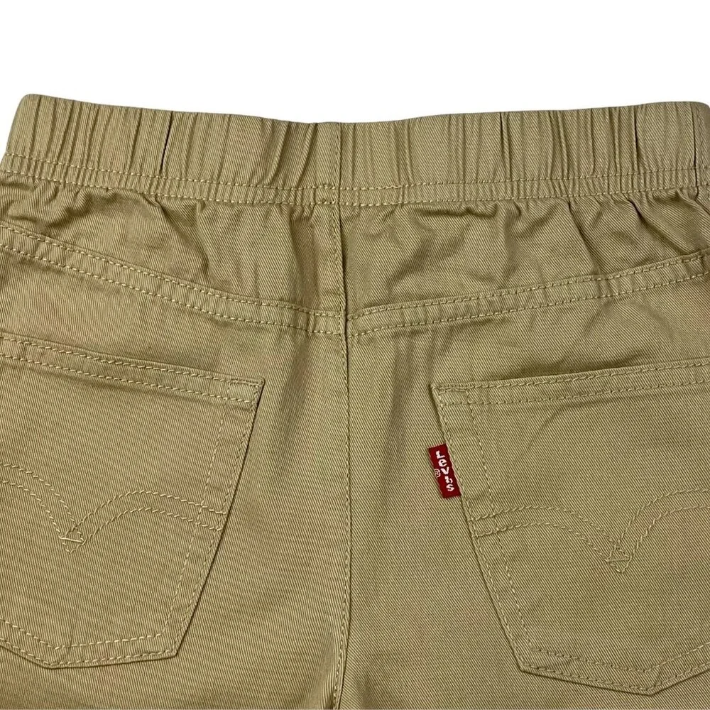 Levi's‎ Boys Shorts & T-Shirt Outfit Set Size 6-7 Blue/Beige Casual Stylish