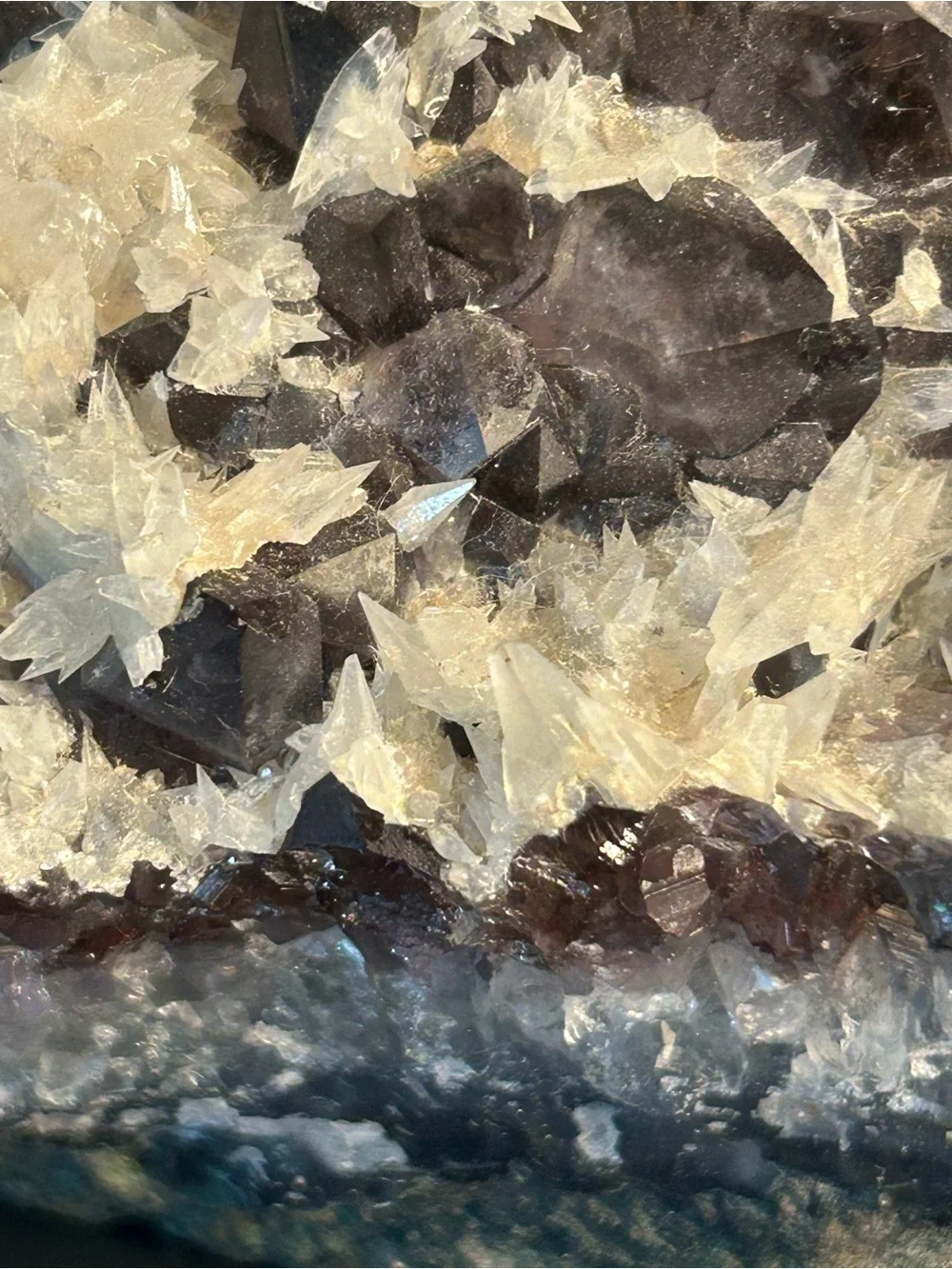 Raw Amethyst Crystal Geode Tea Light Candle Holder 2.13 lbs.