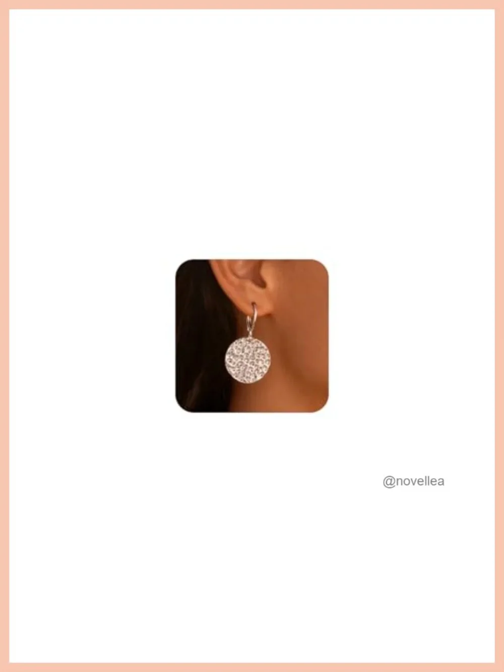 Hammered Coin Dangle Earrings for Women | Sterling Silver Leverback Drop