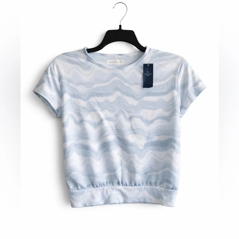 abercrombie kids Light Blue Wave Tee