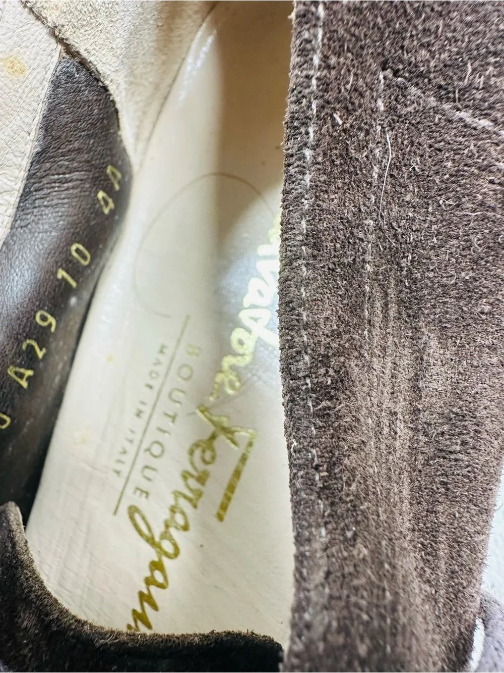 Salvatore Ferragamo refined suede