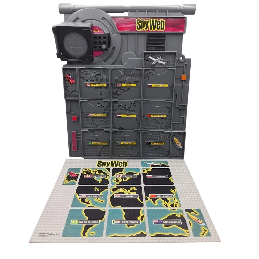 Hasbro Pink Spy Web Control Board Game‎ 1997 Vintage Replacement Interactive Map