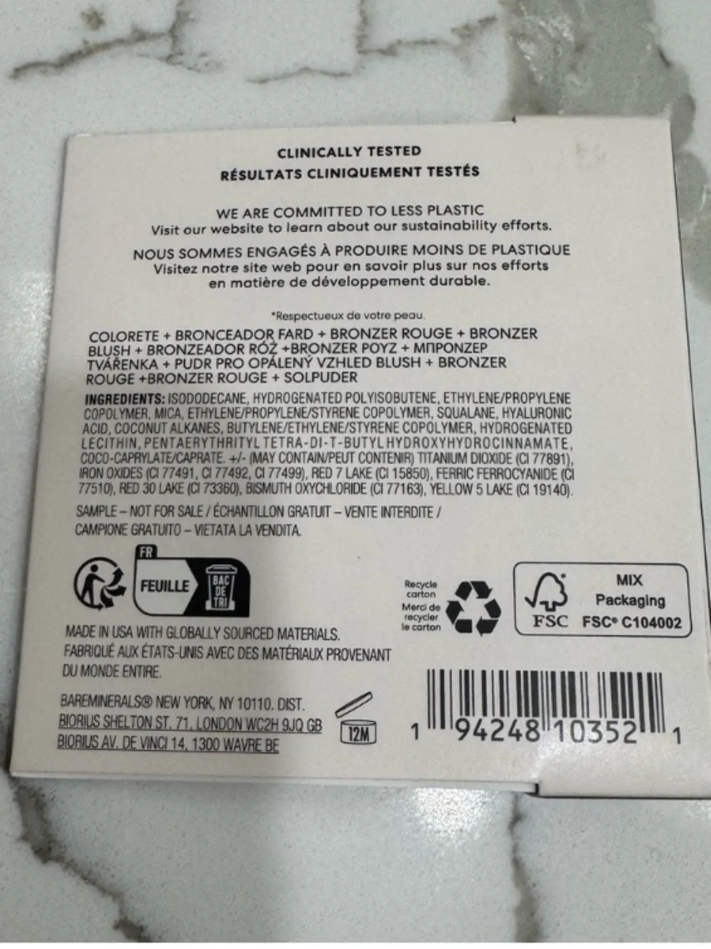 bareMinerals brand new