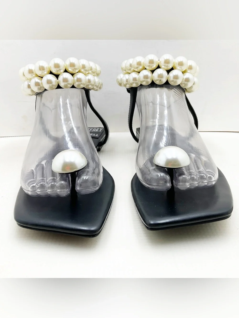 {JEFFREY CAMPBELL} Chateau Pearl Embellished Sandals